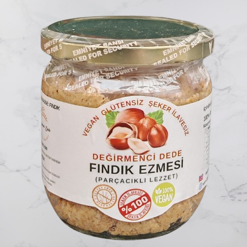 Fındık Ezmesi(Parçacıklı Lezzet)(Glütensiz, Vegan, Şeker İlavesiz)
