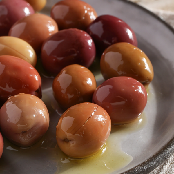 Ege'den Gül Pembe Çizik Edremit Cins Zeytin(Doğal Fermente)