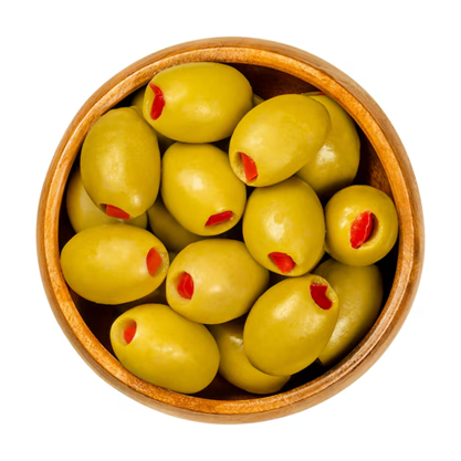 Ege'den Kırmızı Biber Dolgulu Yeşil Zeytin(Doğal Fermente)