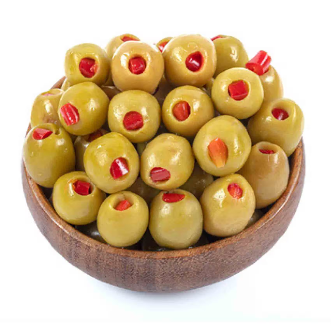 Ege'den Kırmızı Biber Dolgulu Yeşil Zeytin(Doğal Fermente)