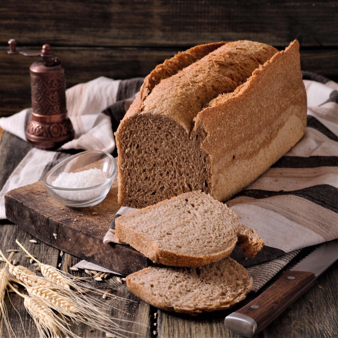 Ekşi Mayalı Tam Buğday Tost Ekmeği Bütün