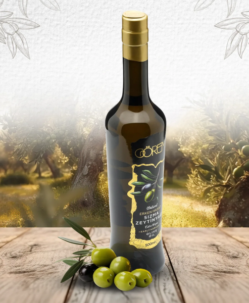 Ege'den Erken Hasat Soğuk Sıkım Sızma Zeytin Yağı(Düşük Asit oranı  % 0,3)