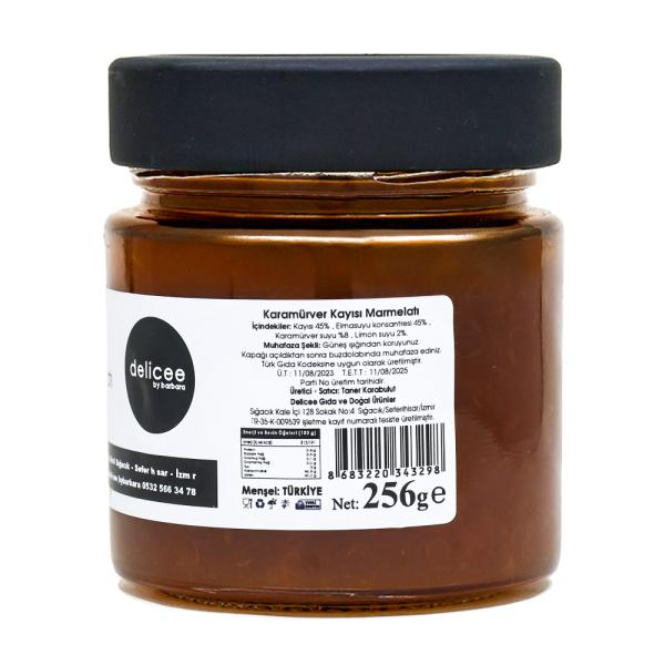 Karamürver Kayısı Marmelatı (Şeker İlavesiz)