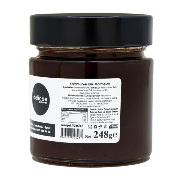 Karamürver Erik Marmelatı (Şeker İlavesiz)