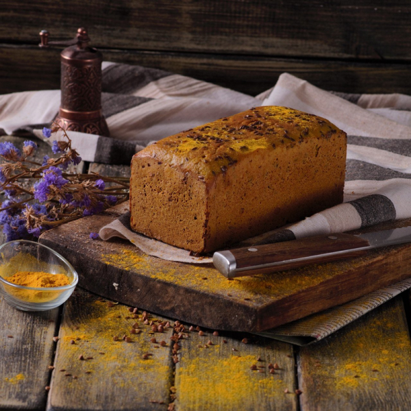 Ekşi Mayalı Antioksidan Karabuğday Ekmeği (Zerdeçallı)