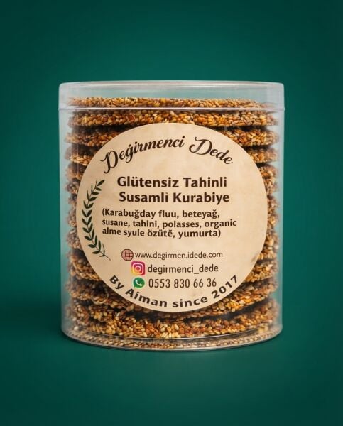 Tahinli Susamlı Kurabiye(Glütensiz  ve Şeker İlavesiz)