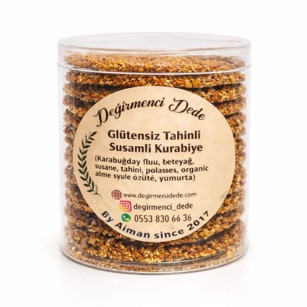 Tahinli Susamlı Kurabiye(Glütensiz  ve Şeker İlavesiz)