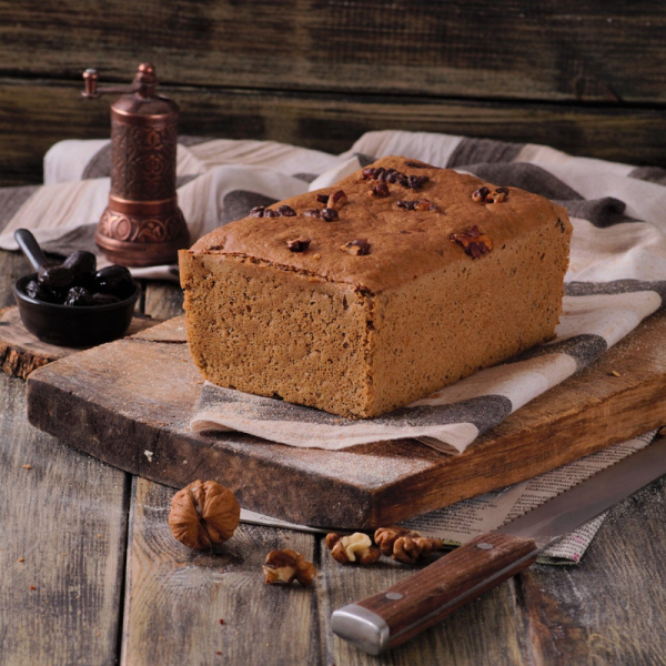 Glütensiz Cevizli ve Zeytinli Karabuğday Ekmeği
