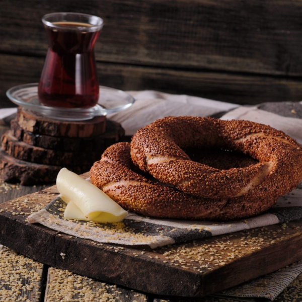 Ekşi Mayalı Cevizli ve Ayçekirdekli Tam Buğday Simit(5 adet)