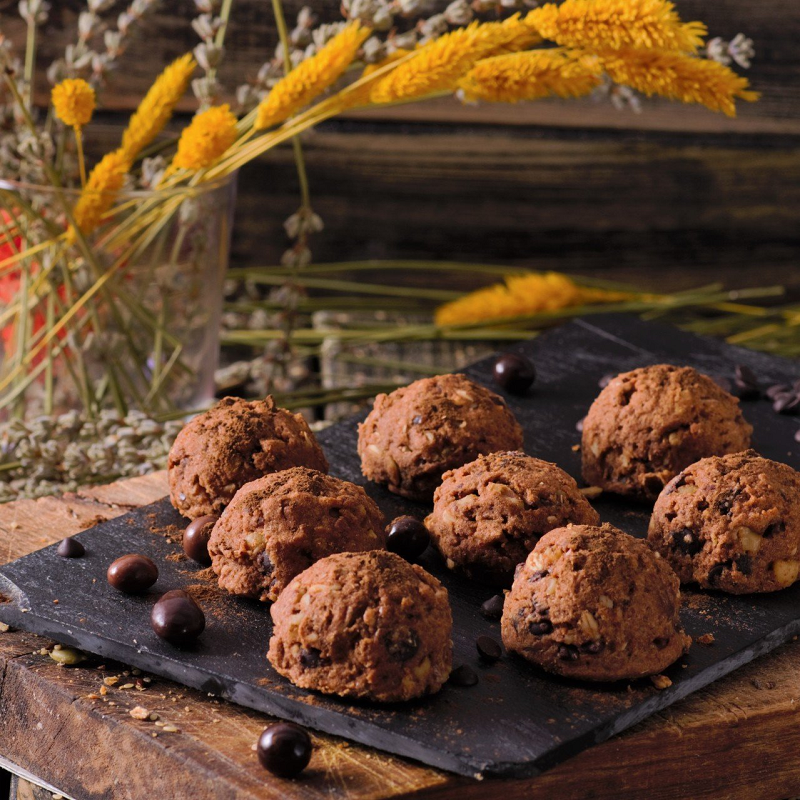 Damla Çikolatalı Siyez Unlu Kurabiye (Şeker İlavesiz)