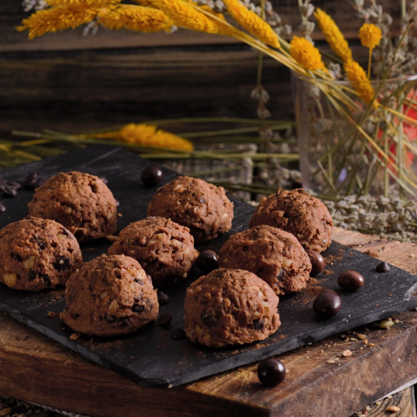 Damla Çikolatalı Siyez Unlu Kurabiye (Şeker İlavesiz)