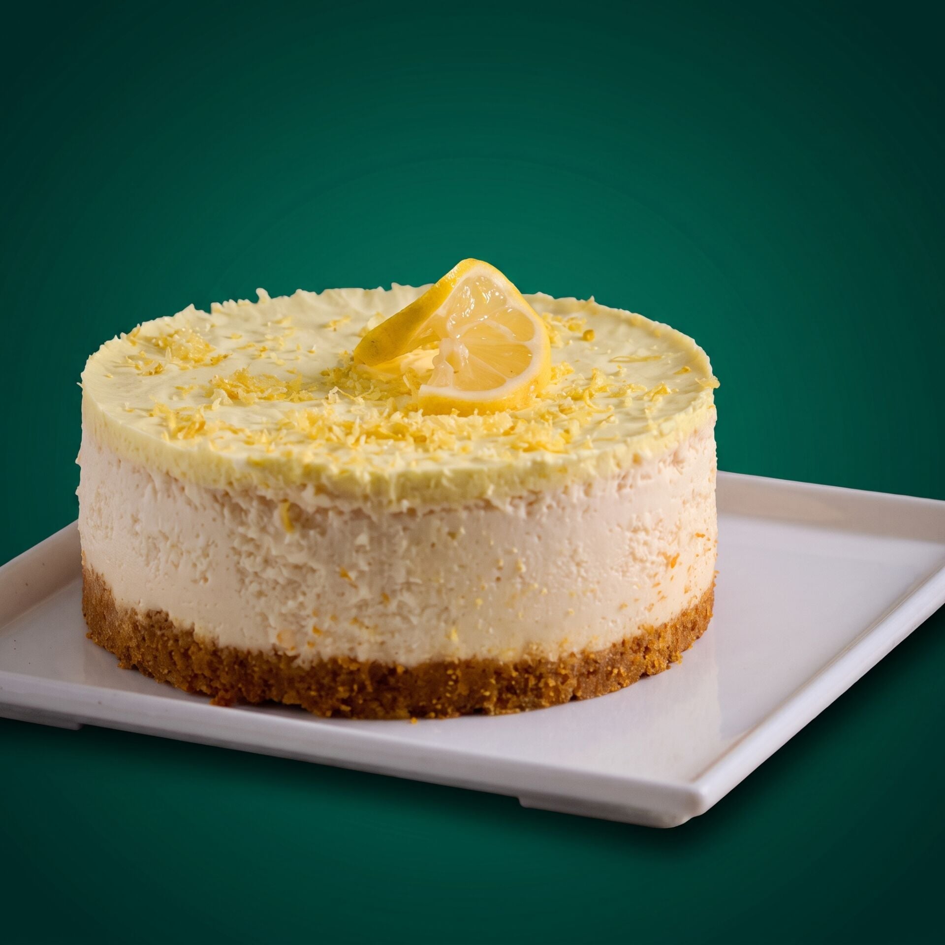 Limonlu Cheesecake Bütün(Şeker İlavesiz ve Glütensiz)