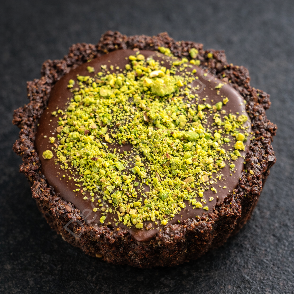 Antep Fıstıklı Çikolatalı Tart(Glütensiz ve Şeker İlavesiz)