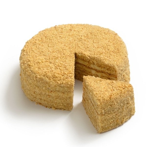 Medovik Rus Pastası Dilim(Şeker İlavesiz)