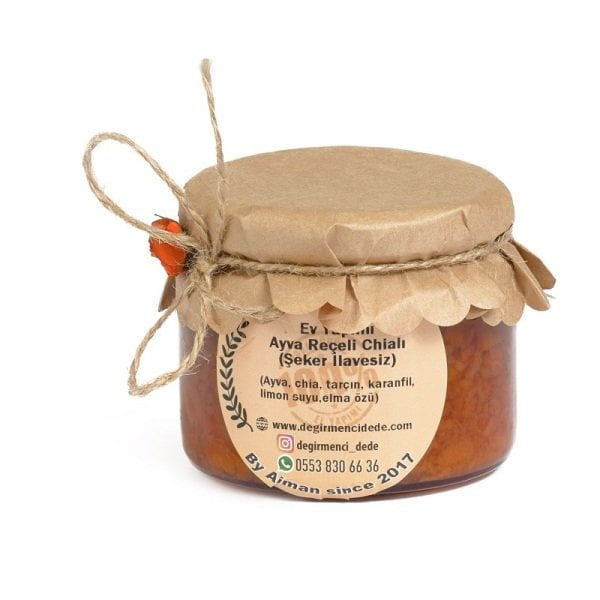 Ayva Reçeli Chialı Ev Yapımı (Şeker İlavesiz)