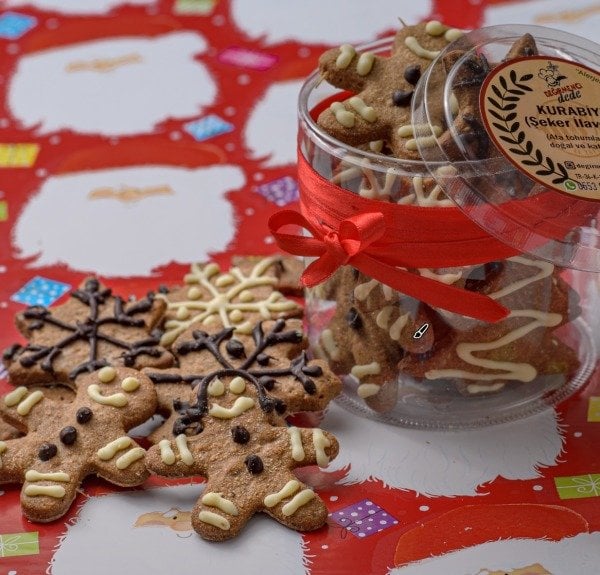 Zencefilli Yılbaşı Bisküvisi(Ginger Biscuits)(Şeker İlavesiz)