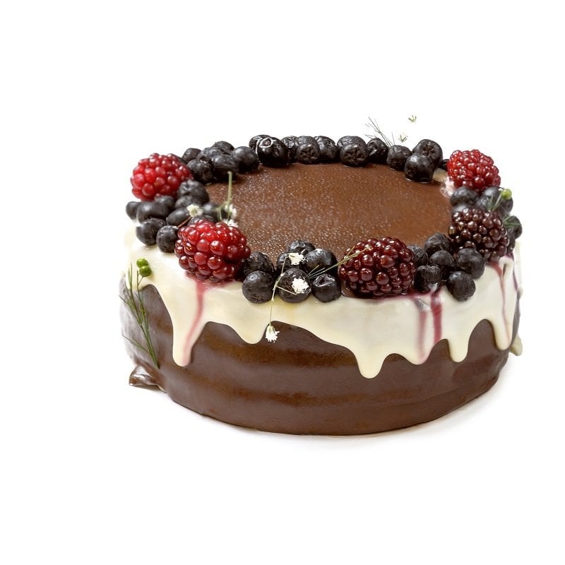 Glütensiz Fıstıklı Çikolatalı Pasta(Şeker İlavesiz)