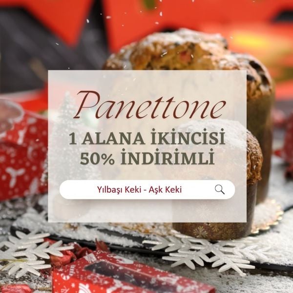Avantajlı Panettone (AŞK Keki) Paketi (2 Adet, Yılbaşına Özel Hediye)