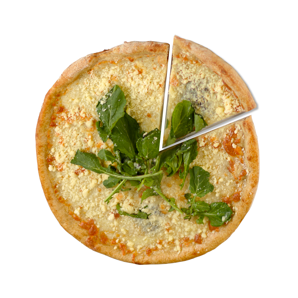 Dört Peynirli Pizza(Büyük Boy) Ekşi Mayalı Atalık Tohum Siyez ve Karakılçık hamuru