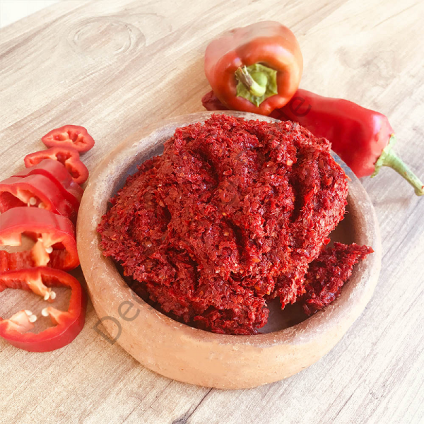 Ev Yapımı Ege Yöresel Tatlı Biber Salçası(Güneşte kurutulmuş)