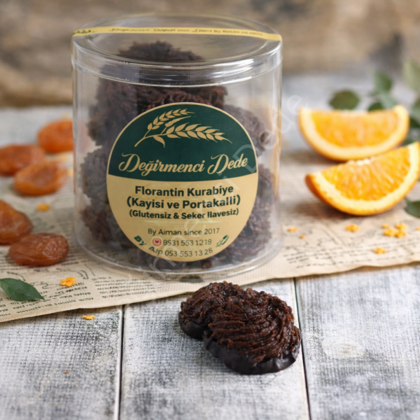 Florentine Kurabiye(Kayısı ve Portakallı)(Glutensiz ve Şeker İlavesiz)