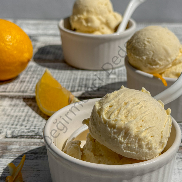 Artizan Dondurma Limonlu(Şeker İlavesiz, %100 Jersey İnek Sütü)