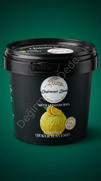 Artizan Dondurma Limonlu(Şeker İlavesiz, %100 Jersey İnek Sütü)
