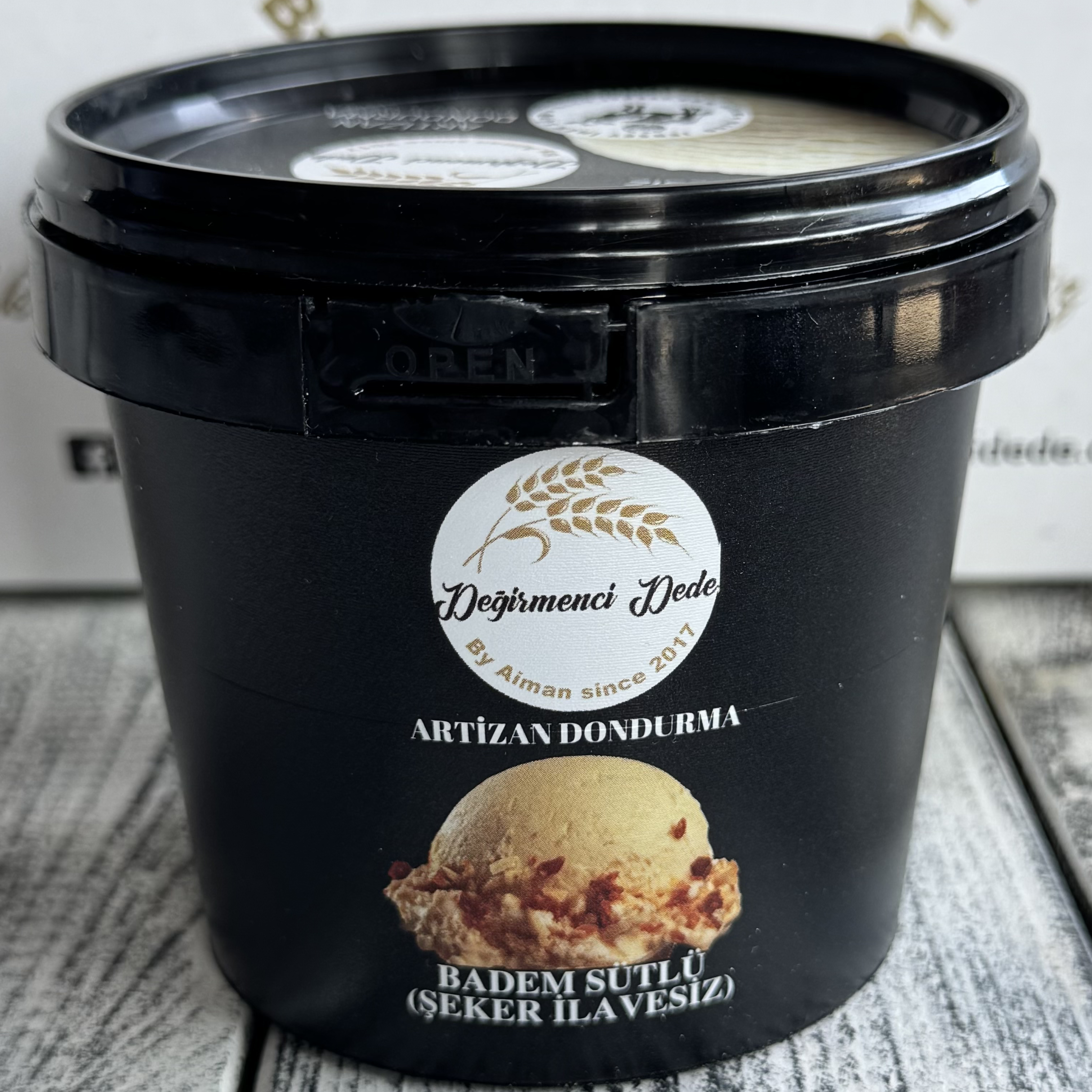 Artizan Dondurma Badem Sütlü(Şeker İlavesiz, %100 Vegan) 1000ml