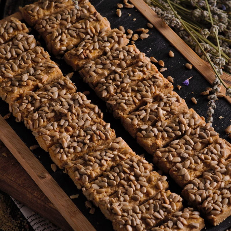 Glütensiz Ayçekirdekli Tuzlu Kurabiye