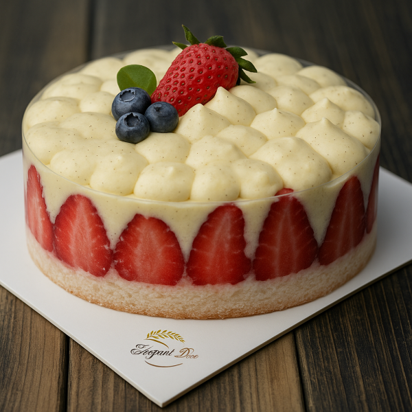 Çilekli Fraiser Pasta(Şeker İlavesiz ve Glutensiz)