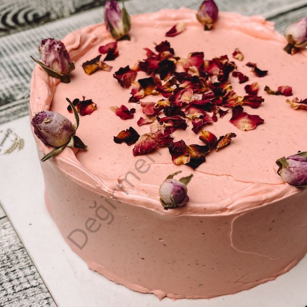 Bento Güllü Pasta(4 Kişilik)(Şeker İlavesiz ve Glutensiz)