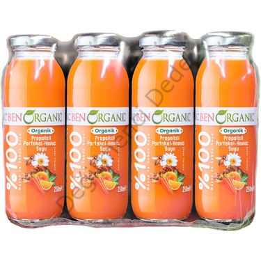 Benorganic Propolis Portakal Havuç Suyu 1 Koli(12 Adet)