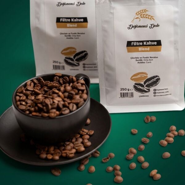 Çekirdek Kahve Blend (Öğütülmemiş)(Etiyopya %50, Kolombiya %30,Peru %20)