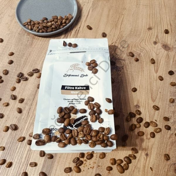 Çekirdek Kahve Blend (Öğütülmemiş)(Etiyopya %50, Kolombiya %30,Peru %20) 250g