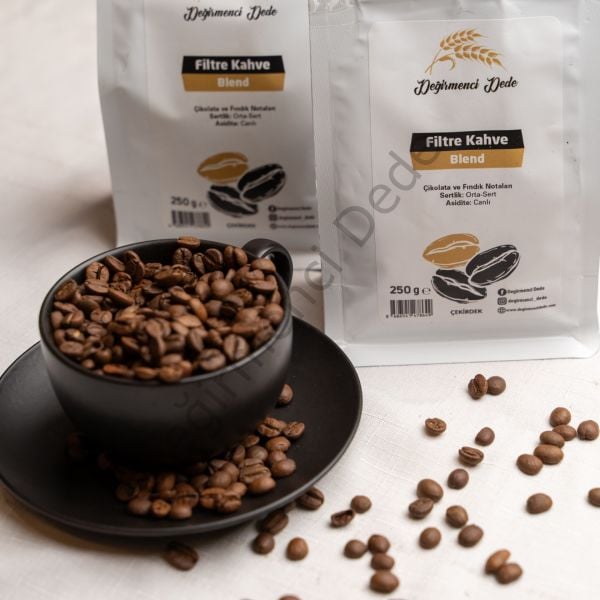 Çekirdek Kahve Blend (Öğütülmemiş)(Etiyopya %50, Kolombiya %30,Peru %20)