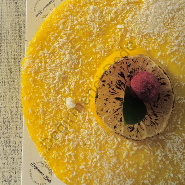 Bento Limonlu Frambuazlı  Pasta(4 Kişilik)(Şeker İlavesiz ve Glutensiz)