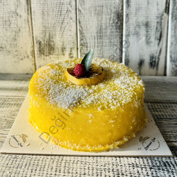Bento Limonlu Frambuazlı  Pasta(4 Kişilik)(Şeker İlavesiz ve Glutensiz)