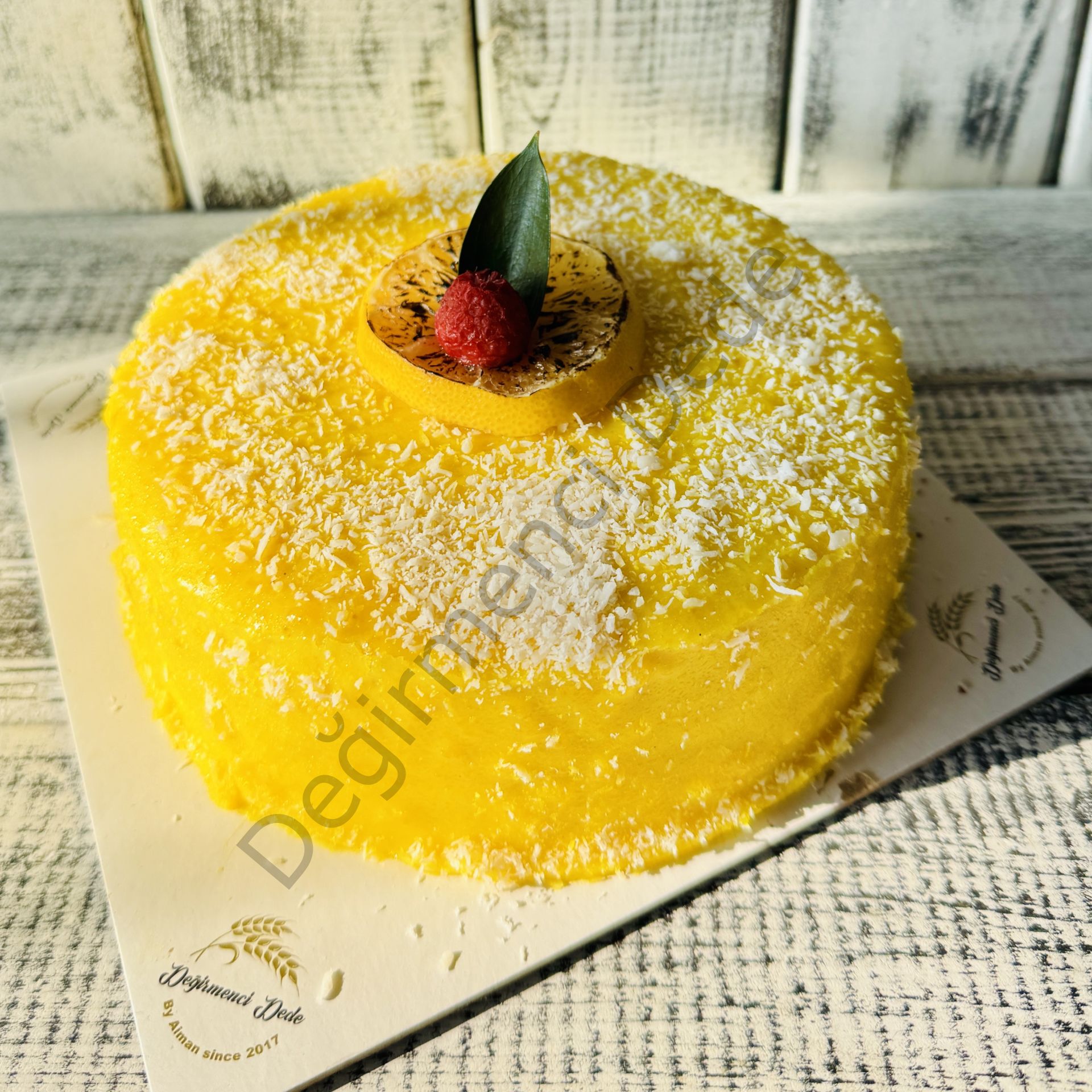 Bento Limonlu Frambuazlı  Pasta(4 Kişilik)(Şeker İlavesiz ve Glutensiz)