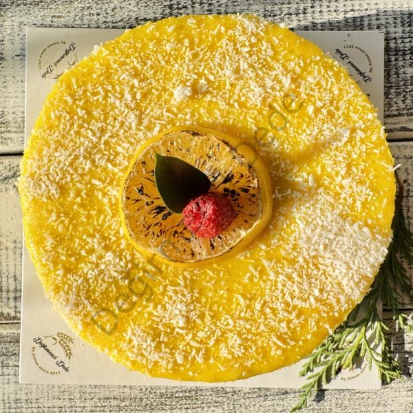 Bento Limonlu Frambuazlı  Pasta(4 Kişilik)(Şeker İlavesiz ve Glutensiz)