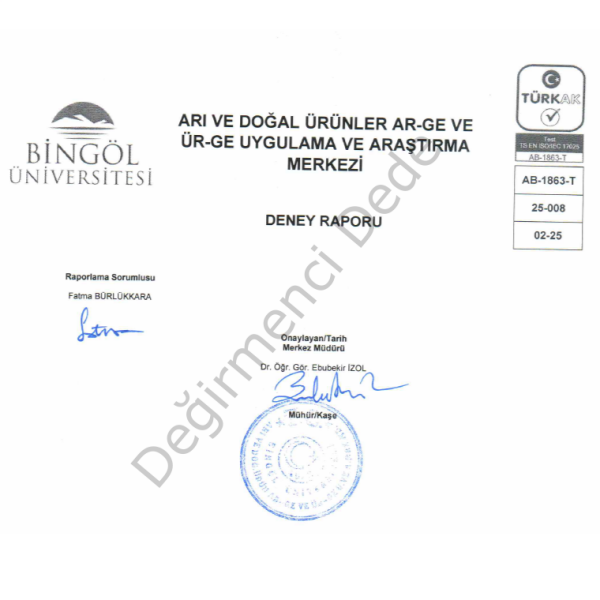 Bingöl Balı (Analizli ve Sertifikalı)