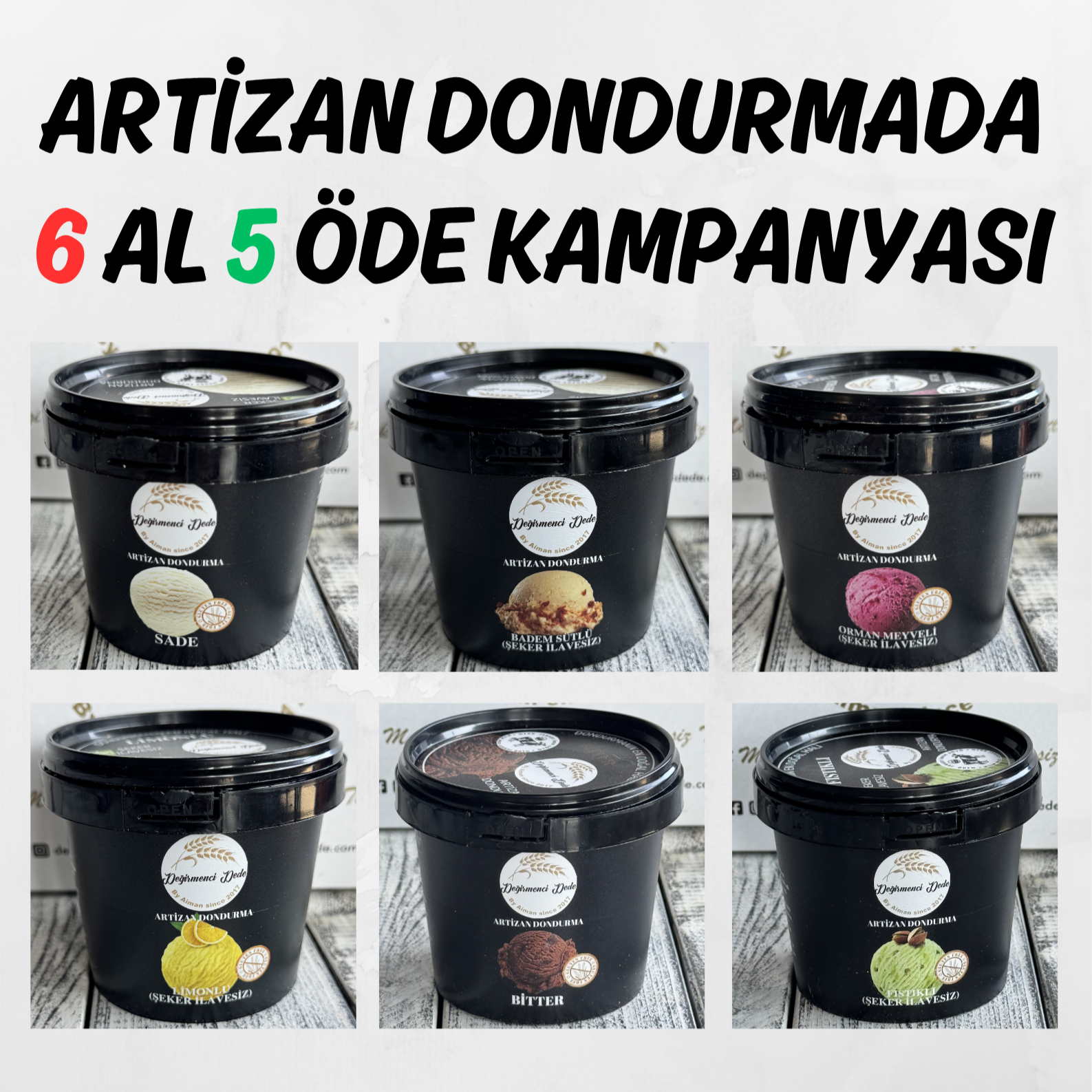 Artizan Dondurma 6 AL 5 ÖDE Kampanyası 200ml