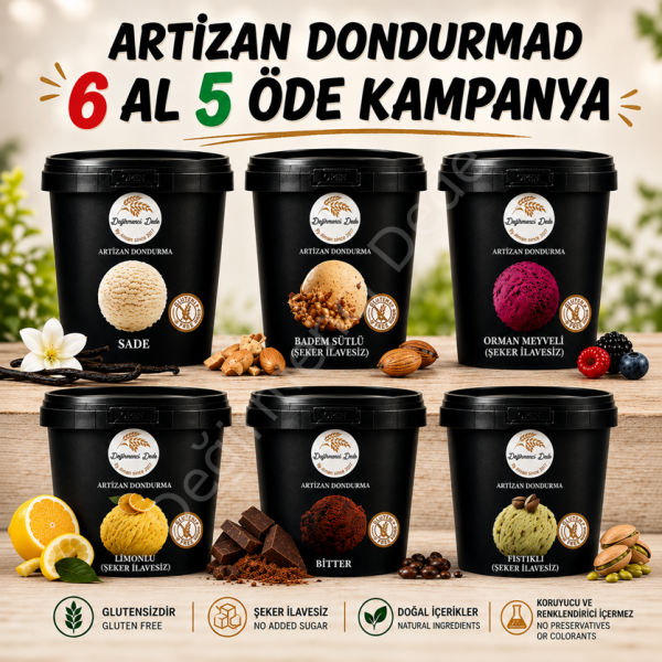Artizan Dondurma 6 AL 5 ÖDE Kampanyası