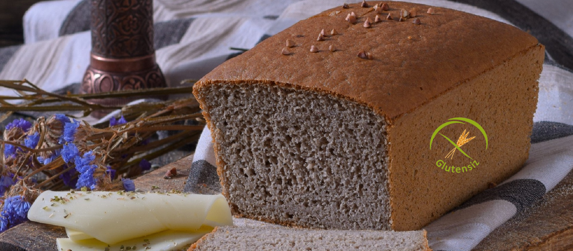GLÜTENSİZ <br>ÇÖLYAK TÜKETİMİNE UYGUN<br>KARABUĞDAY ve BADEM UNLU<br>EKMEK ÇEŞİTLERİ